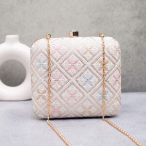 Designer Ethnic Embroidery Clutches Multi Color